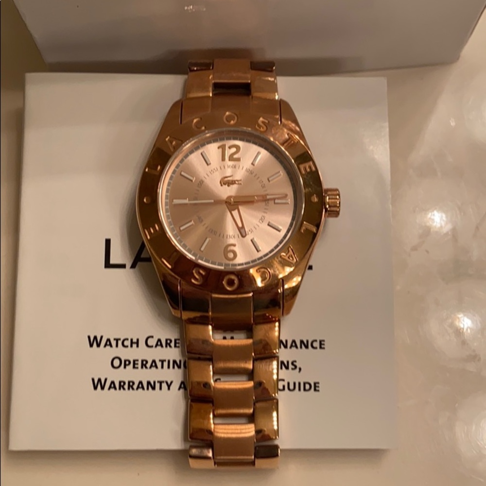 New Rose Gold Lacoste Watch